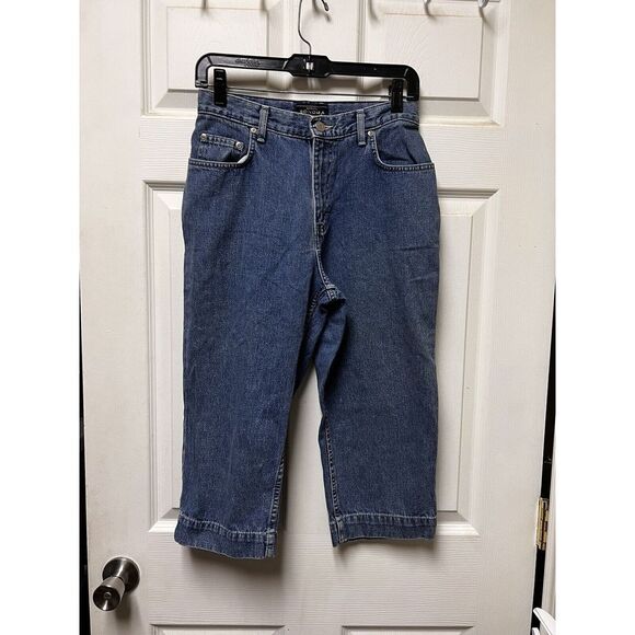 CLF Sonoma Women's Size 6 Blue Jeans Straight Crop Medium Wash Cotton Blend - Picture 7 of 7